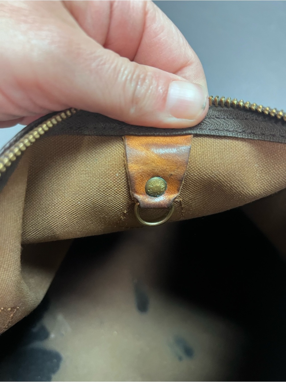 Louis Vuitton Brown Monogram Satchel with Tan Handles - Picture 12 of 16